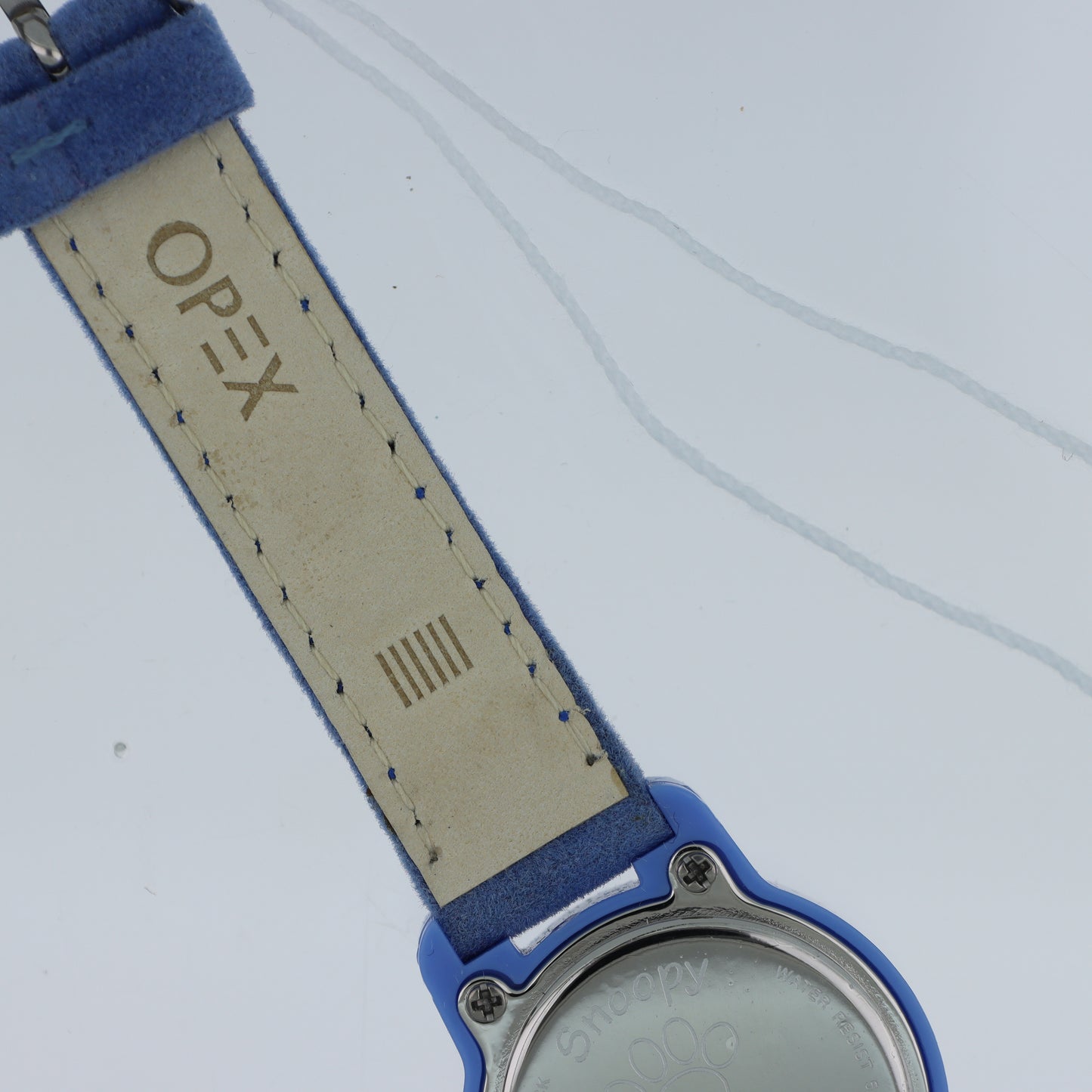 Peanuts Snoopy & Woodstock Orologio – Love Edition Quadrante Azzurro Cinturino Tessuto Blu