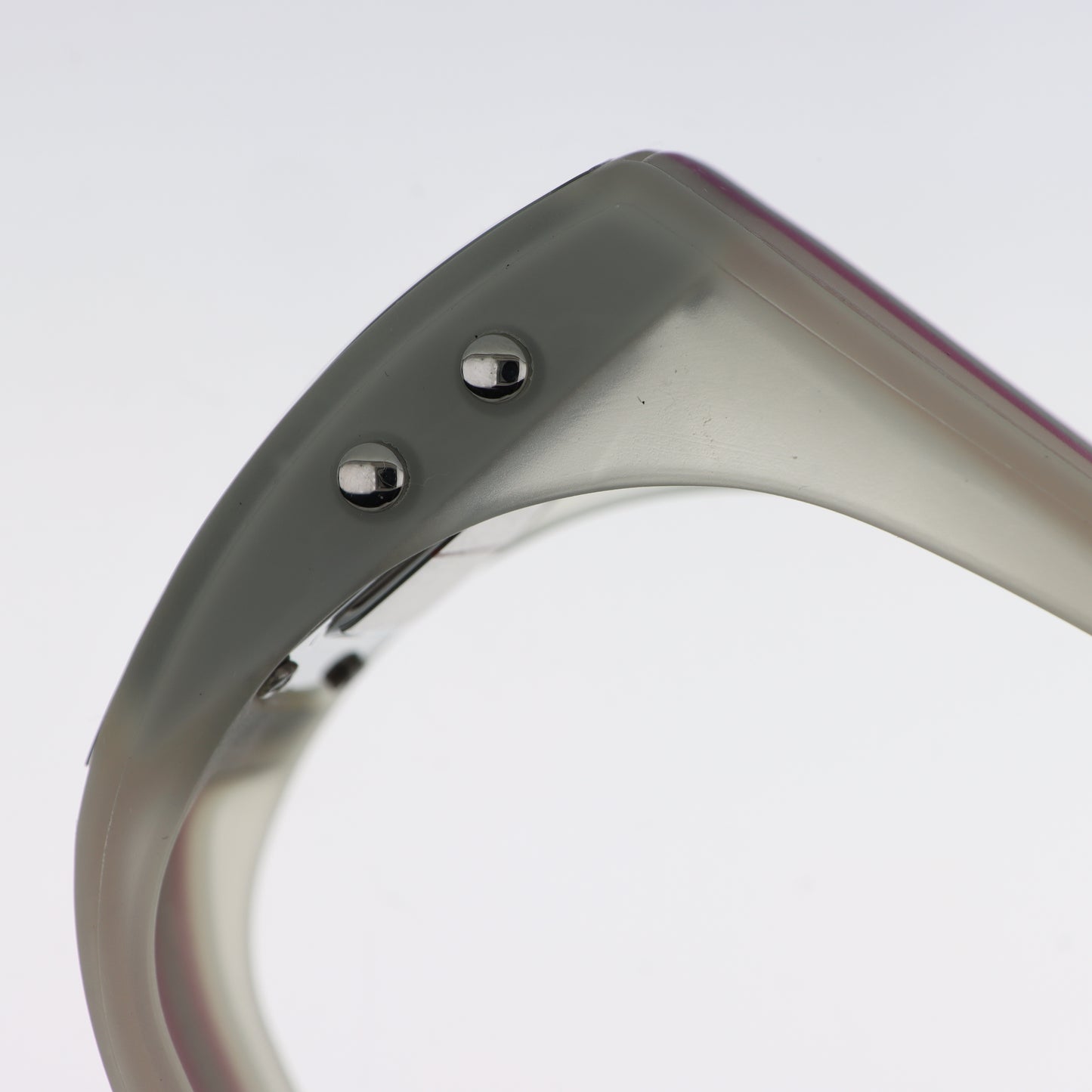 United Colors of Benetton Orologio Digitale – Cassa a Specchio Cinturino Righe Bianco Rosa e Grigio