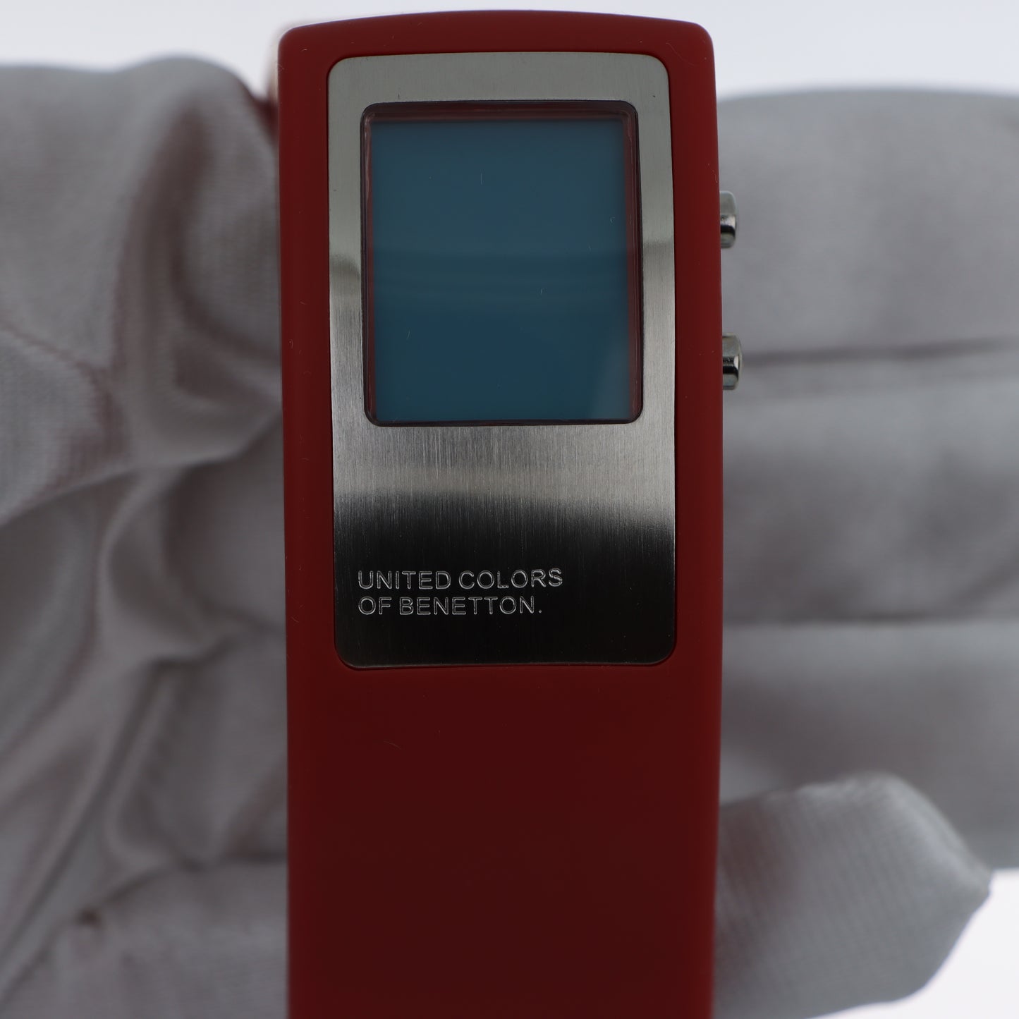 United Colors of Benetton Orologio Digitale – Total Red Cassa Specchio Display Retroilluminato Blu