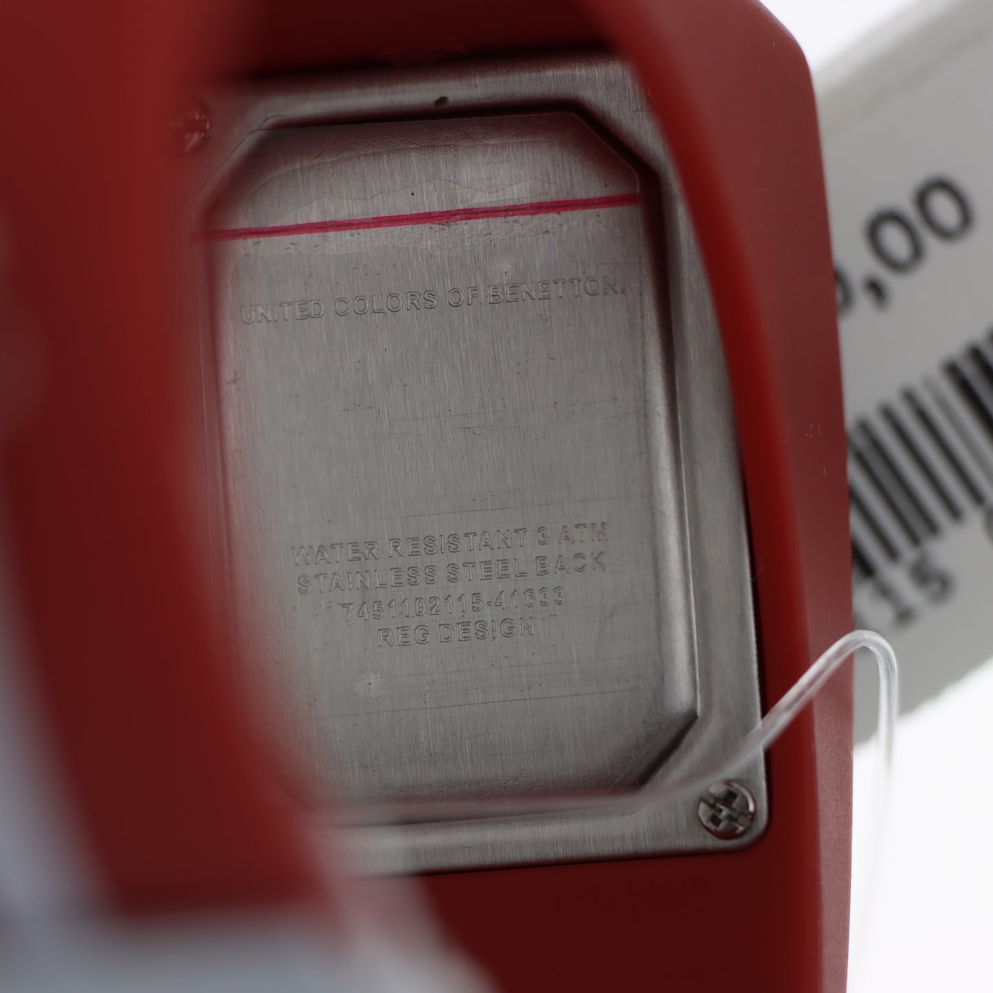 United Colors of Benetton Orologio Digitale – Total Red Cassa Specchio Display Retroilluminato Blu