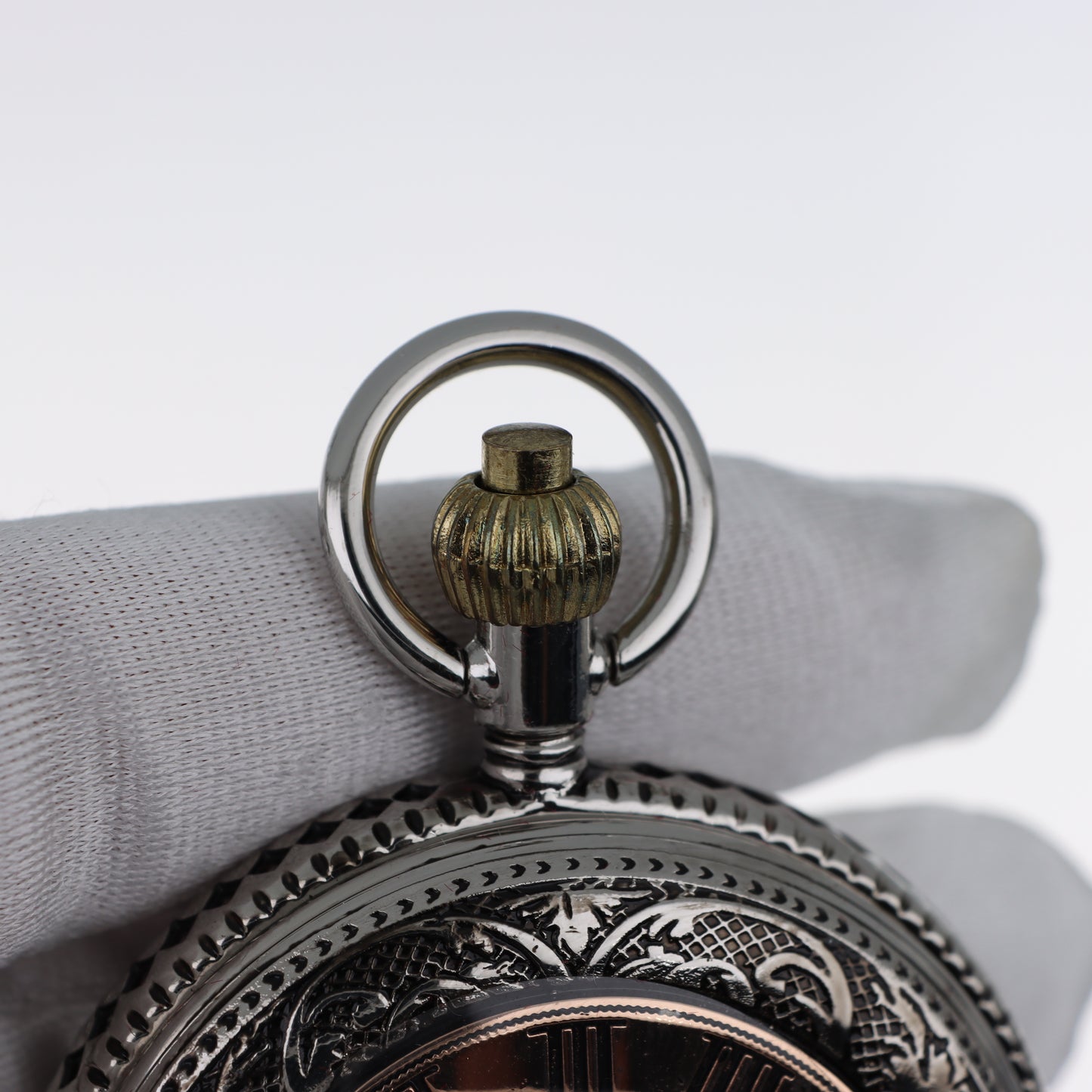 Orologio da Tasca Meccanico Stile Vittoriano – Cassa Argentata Skeleton