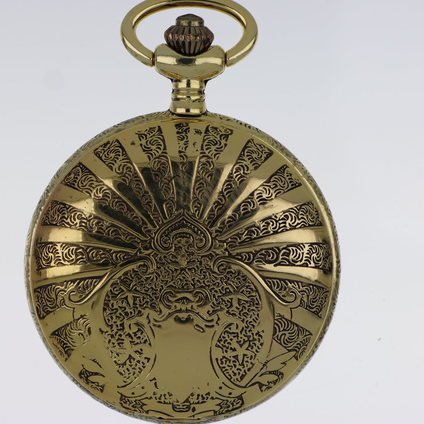 Orologio da Tasca Hunter-Case – Dorato Sole Raggiante Art Nouveau