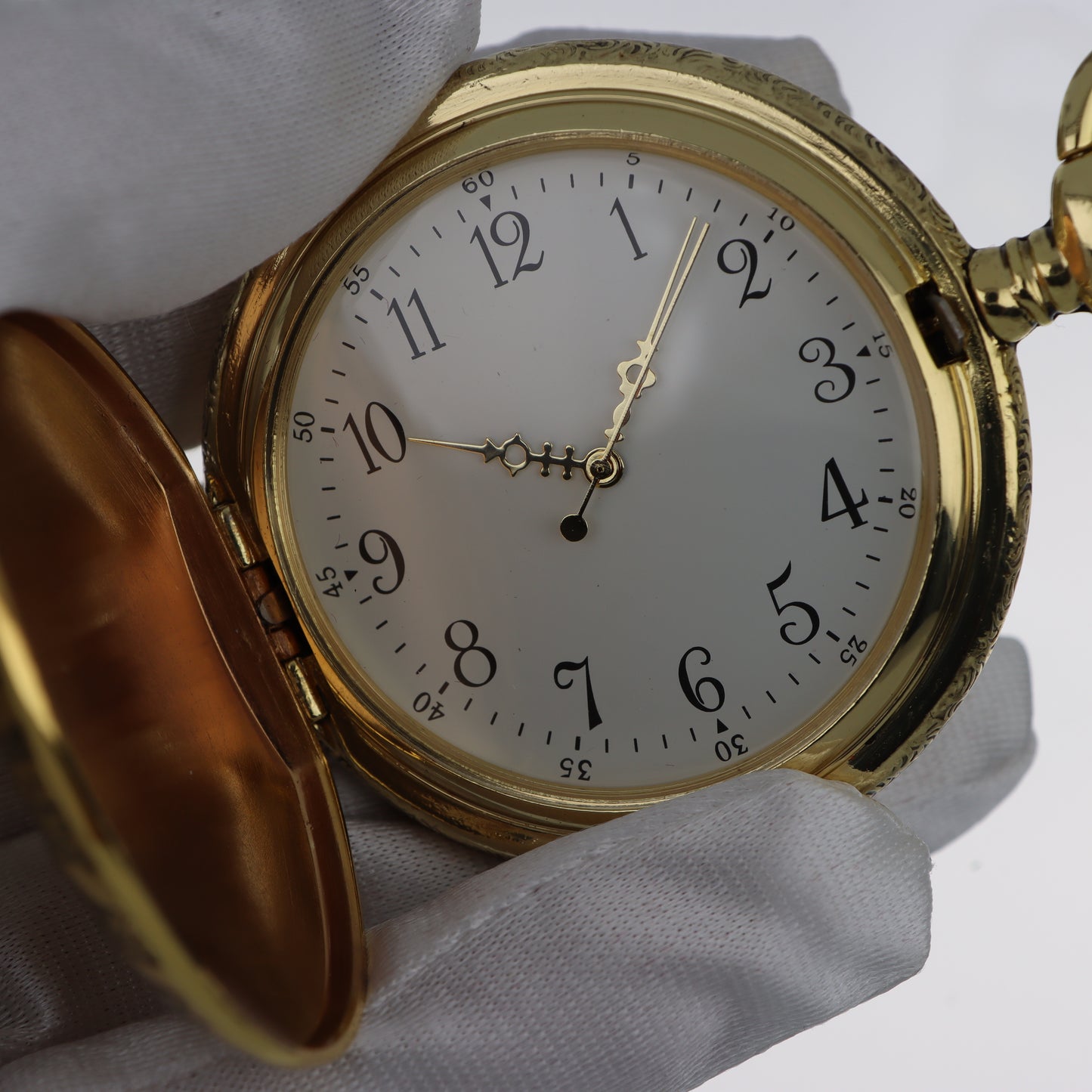 Orologio da Tasca Hunter-Case – Dorato Sole Raggiante Art Nouveau