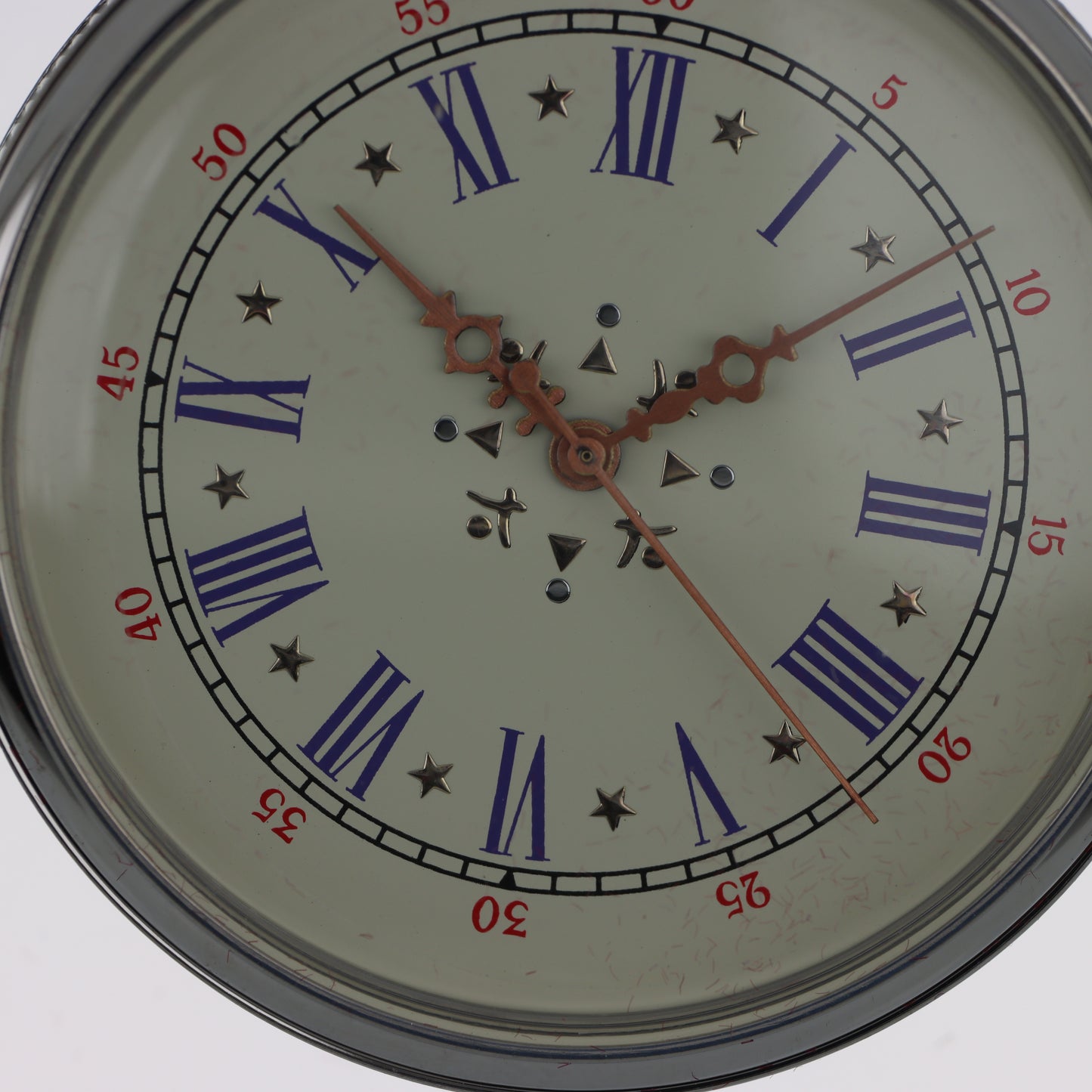 Orologio da Tasca Open-Face – Argentato Numeri Romani Blu e Stelle