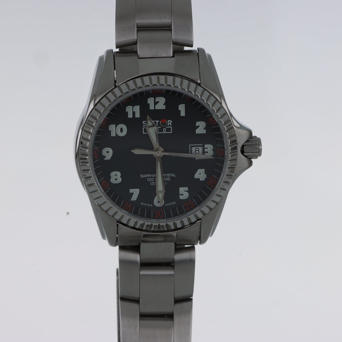 Orologio Sector 100 – Swiss Made Sapphire Crystal 100 Metri