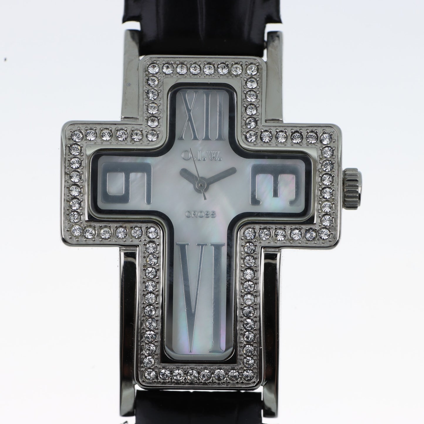 O.I.W. Cross — Orologio Donna Cassa a Croce con Cristalli
