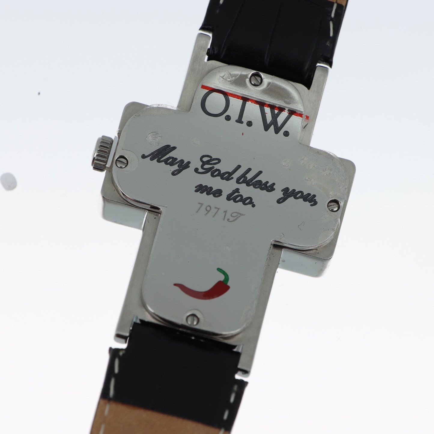 O.I.W. Cross — Orologio Donna Cassa a Croce con Cristalli
