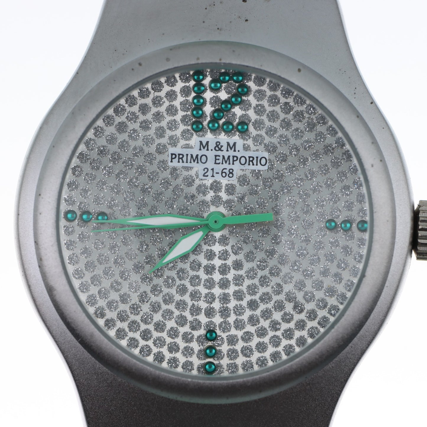 M.&M. Primo Emporio 21-68 – Orologio Donna Pavé Cristalli Verde Menta