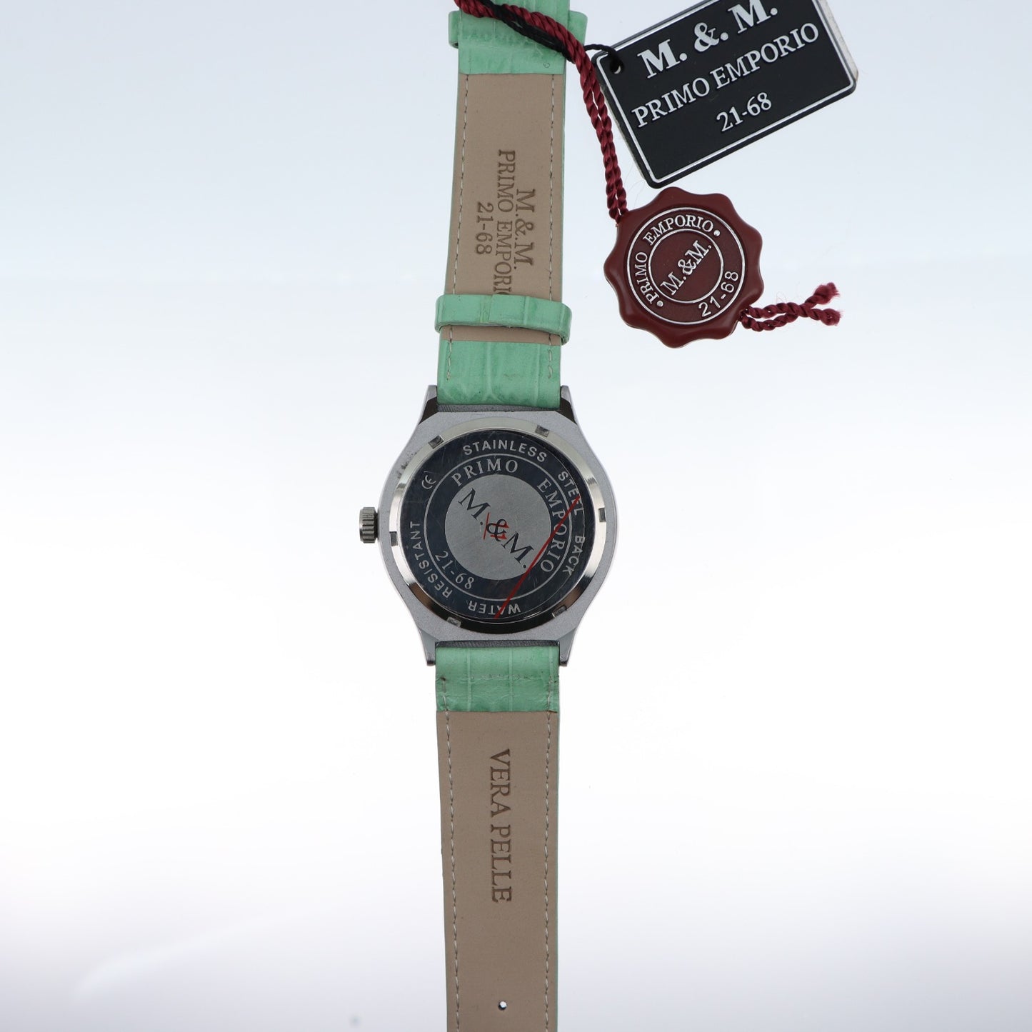M.&M. Primo Emporio 21-68 – Orologio Donna Pavé Cristalli Verde Menta