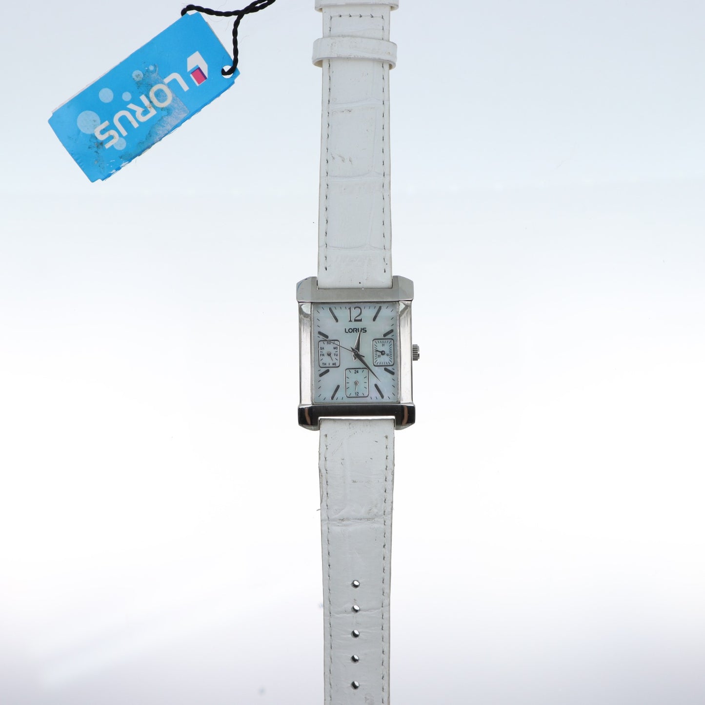Lorus — Orologio Donna Multifunzione Madreperla Cinturino Bianco