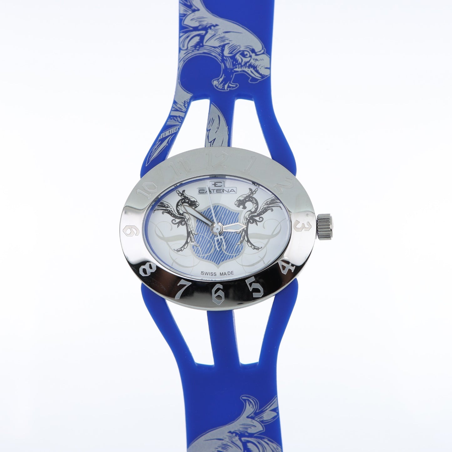 Catena Swiss Made – Orologio Donna Blu Royal con Doppio Cinturino in Silicone