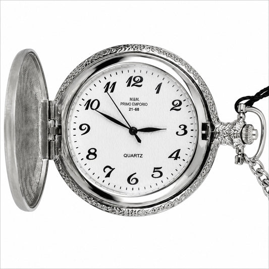 M&M Primo Emporio Orologio da Tasca Acciaio Quarzo
