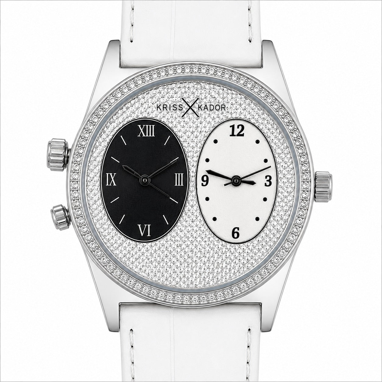 Kriss Kador Double Face Orologio Uomo Quarzo — Due Quadranti, Un Solo Orologio