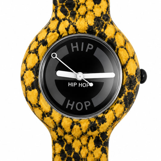 Hip Hop Orologio Pitonato Unisex Quarzo