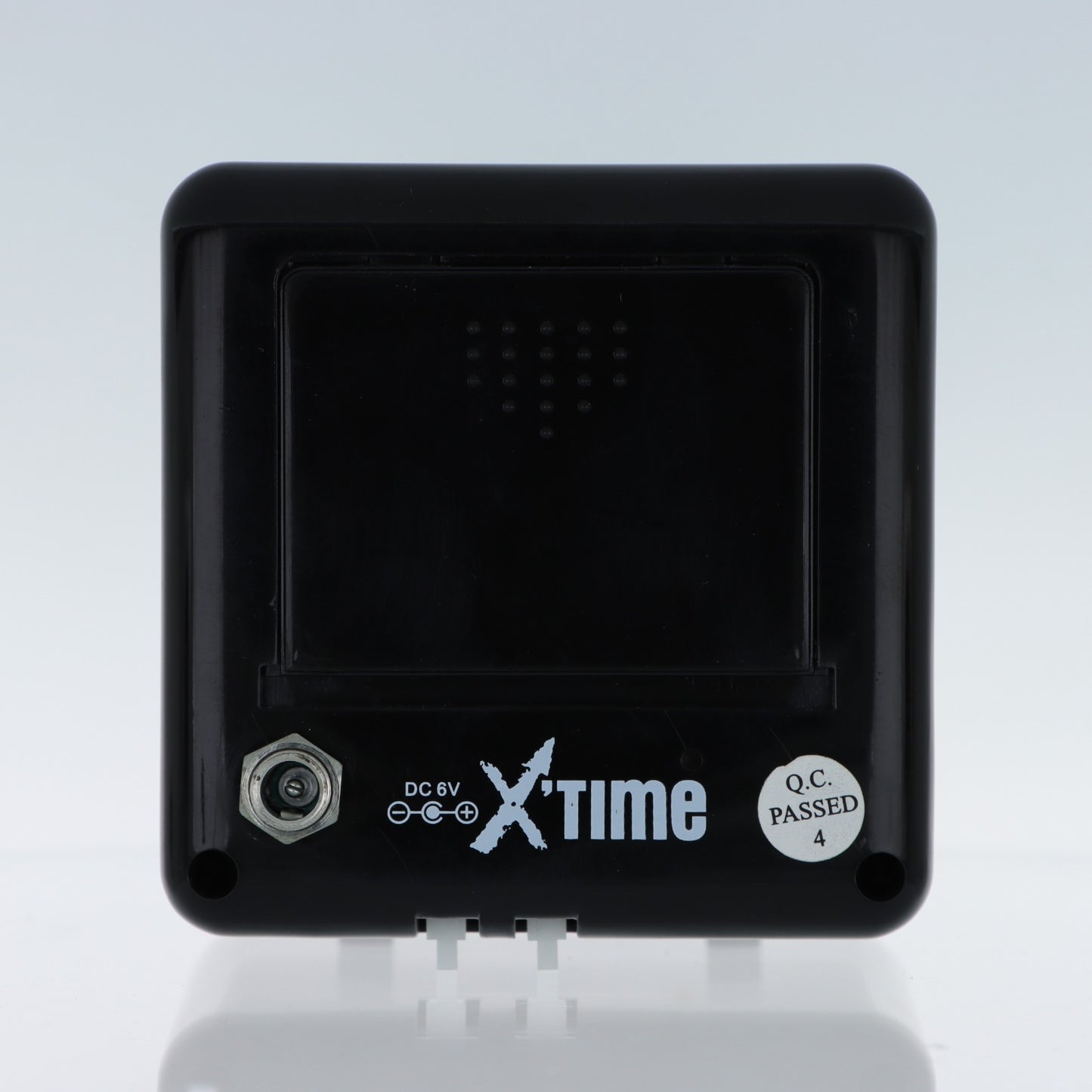 XTime Sveglia Digitale con Termometro Max/Min – Display LCD Grande, Design Nero Lucido