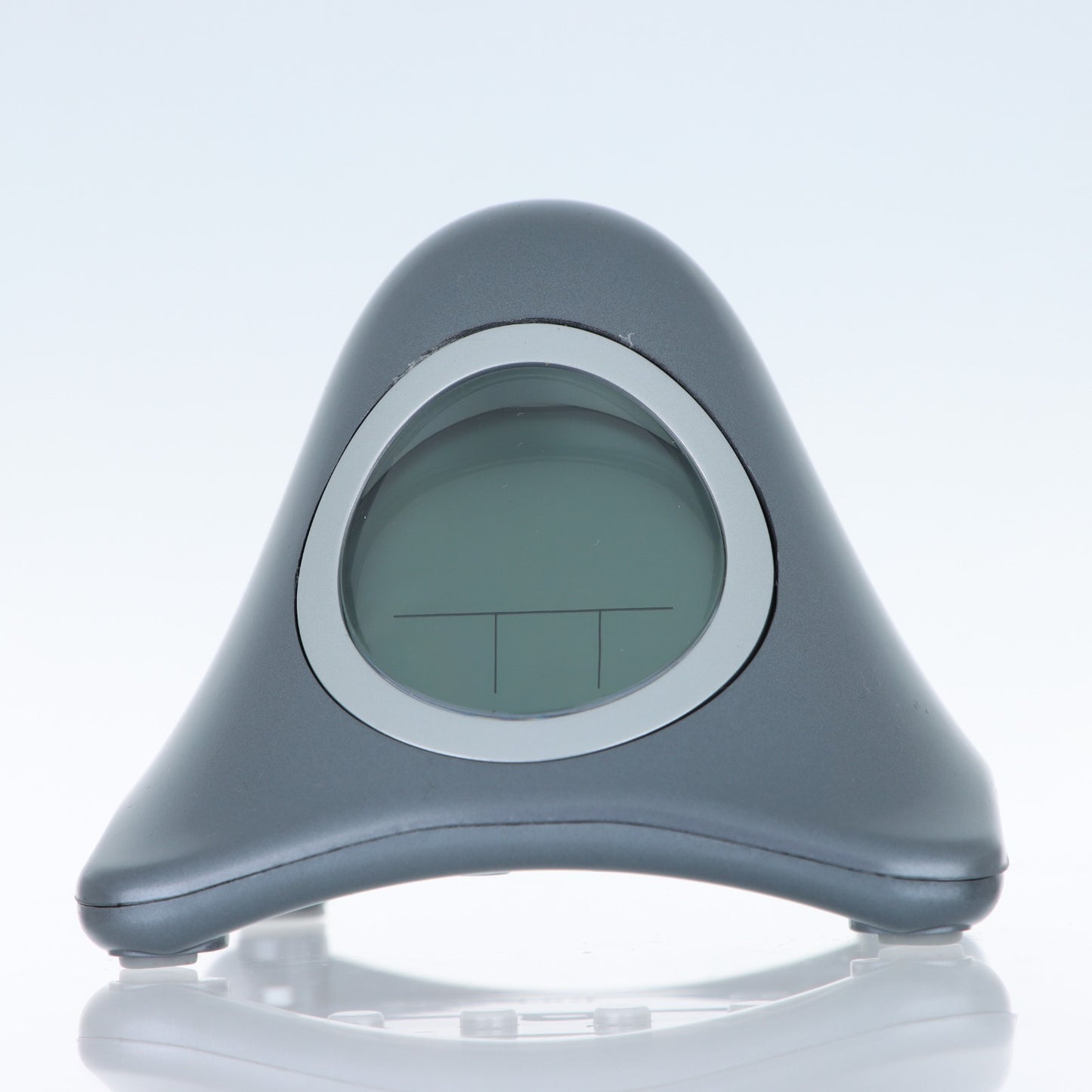 XTime Sveglia Design Piramide con Display LCD Circolare – Grigio Antracite