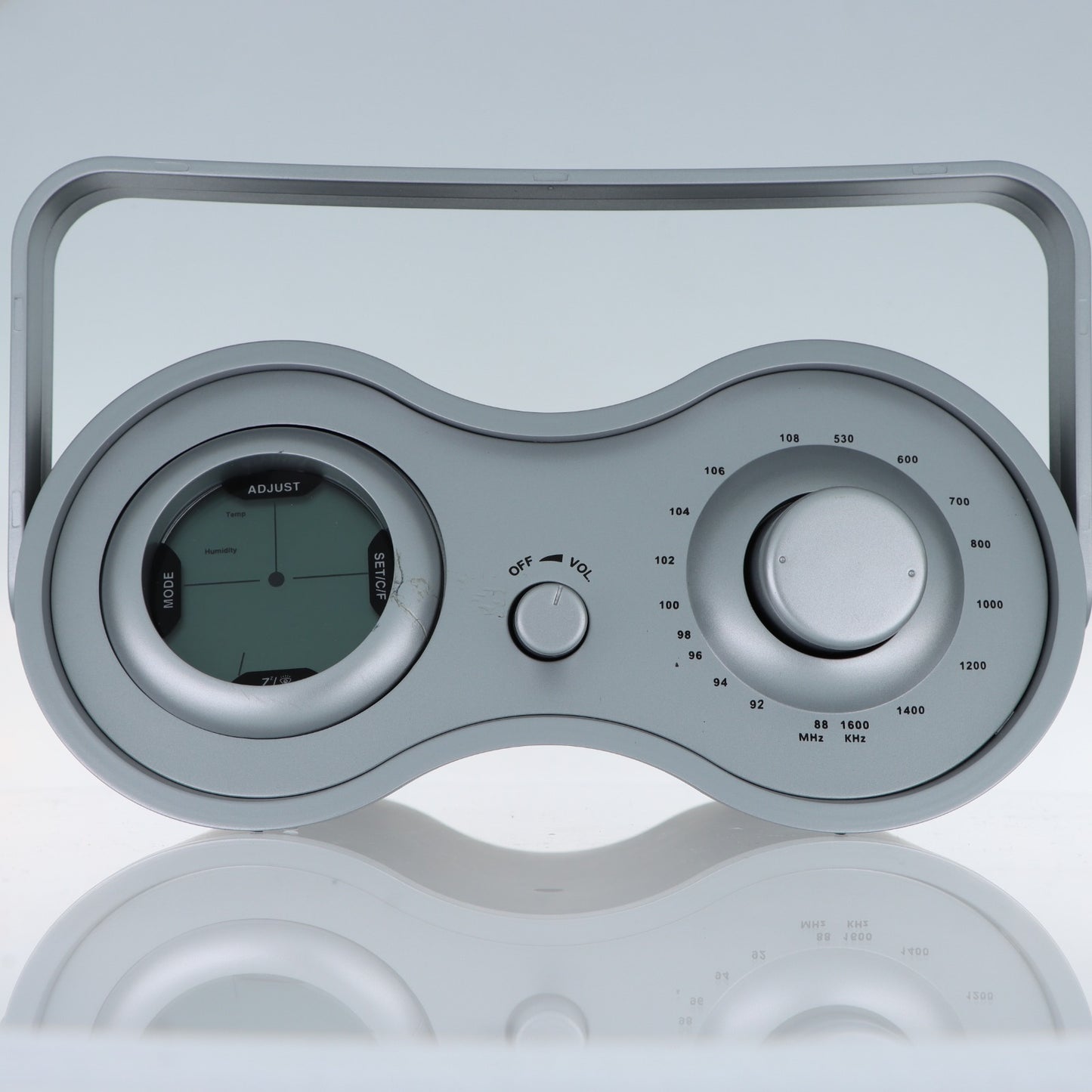 XTime Radio Portatile con Stazione Meteo – FM/AM, Temperatura e Umidità
