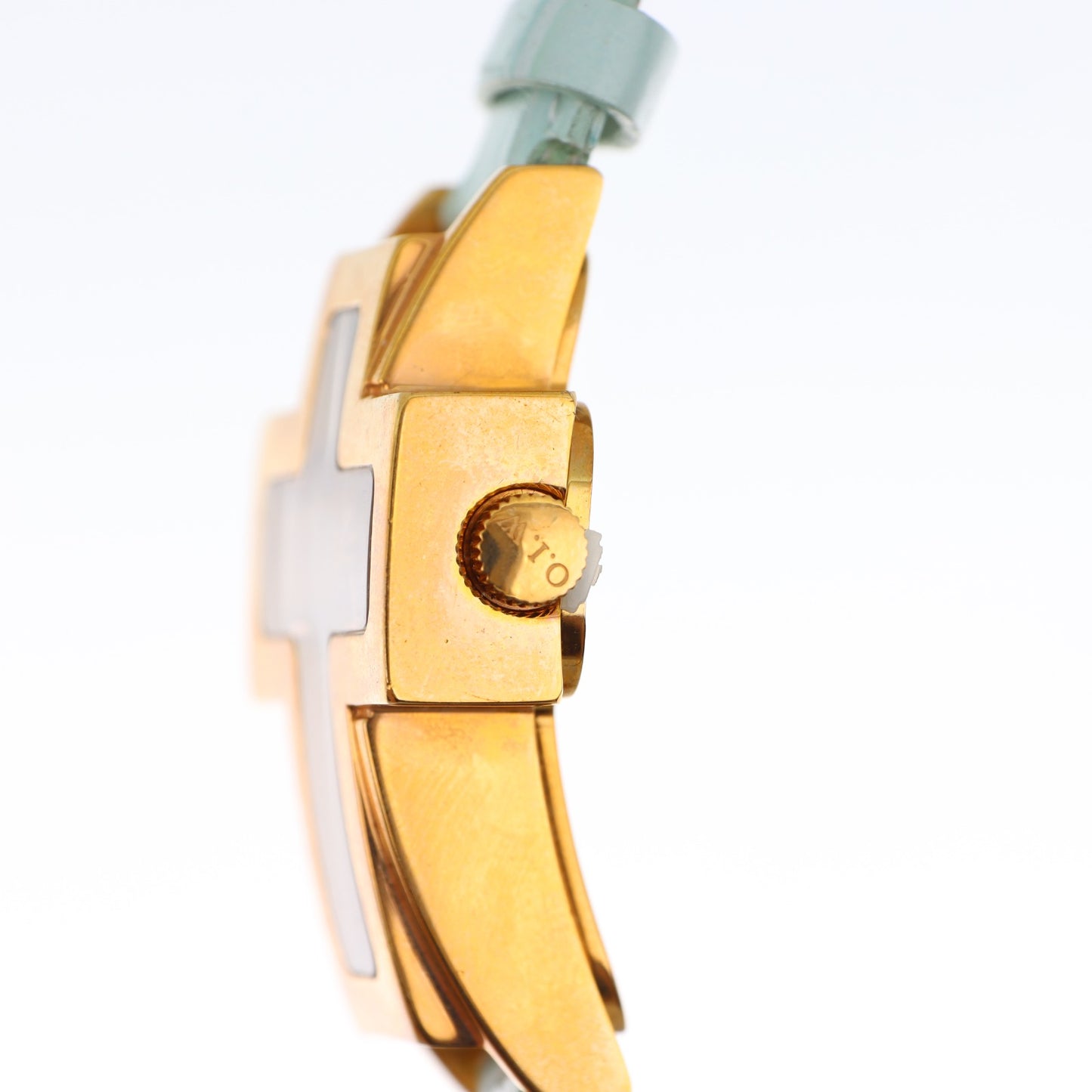 O.I.W. Cross Gold — Orologio Donna Cassa a Croce Dorata Madreperla