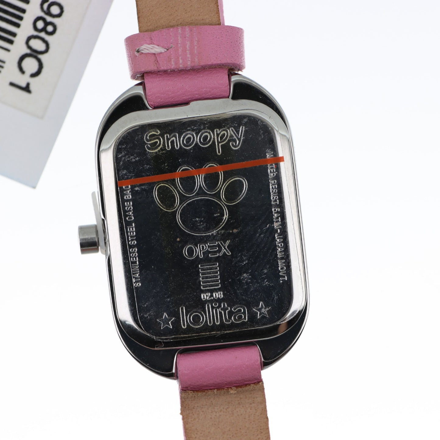 Peanuts Snoopy — Orologio Donna Rosa con Cinturino in Pelle