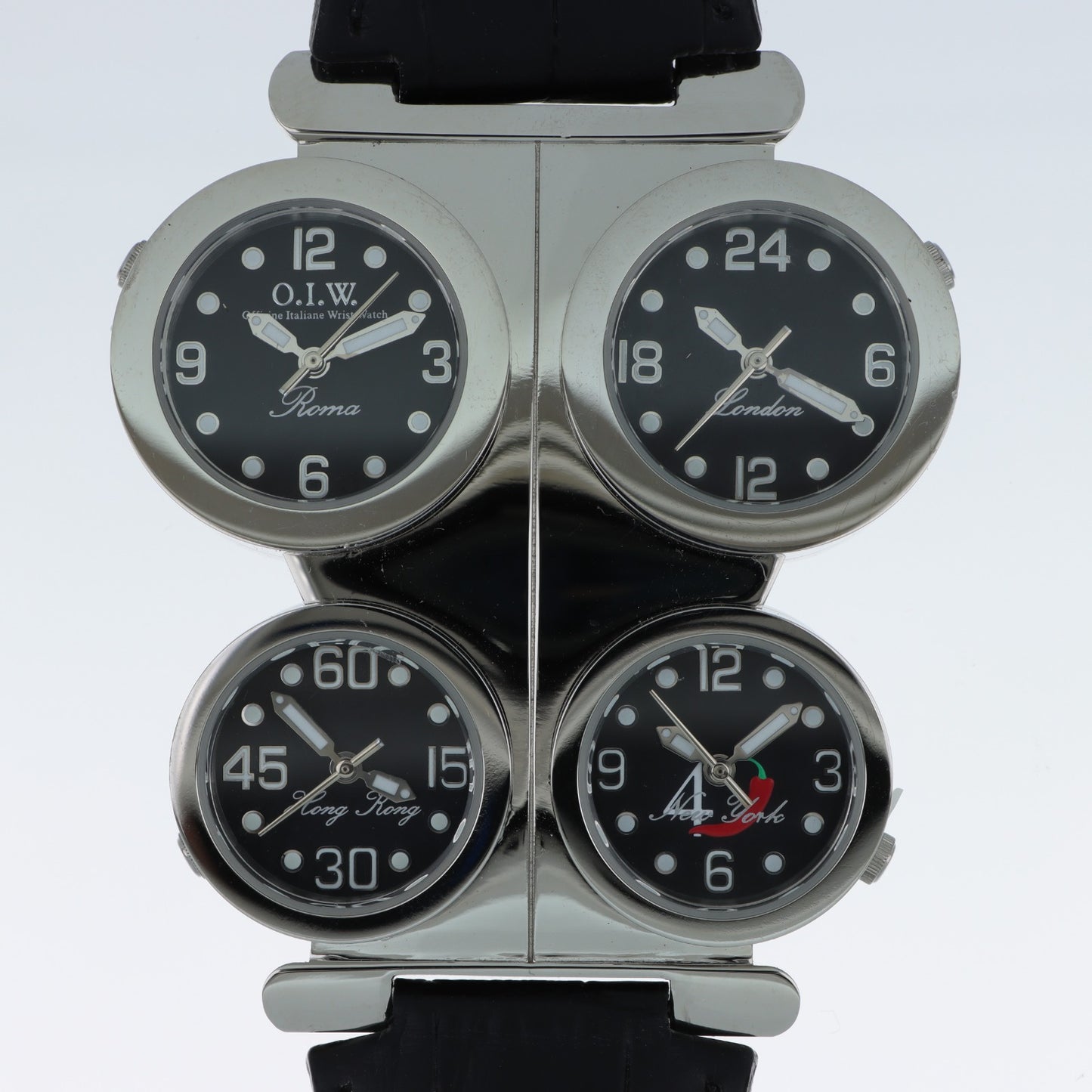O.I.W. Exclusive Watches – Orologio 4 Fusi Orari Roma London Hong Kong New York