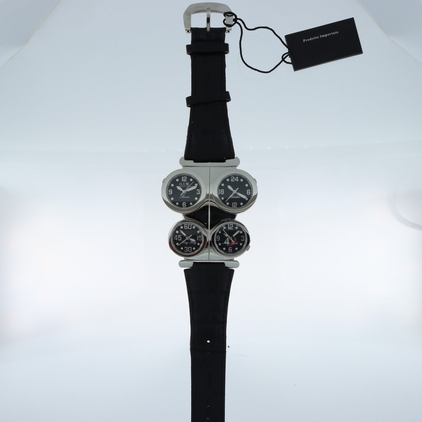 O.I.W. Exclusive Watches – Orologio 4 Fusi Orari Roma London Hong Kong New York