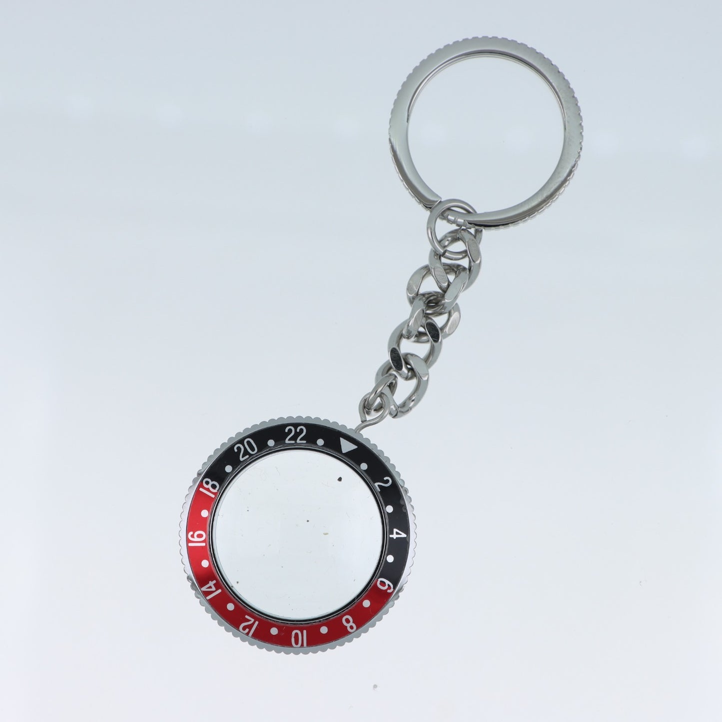 Portachiavi Lente di Ingrandimento per Orologiai – Ghiera GMT Nero e Rosso