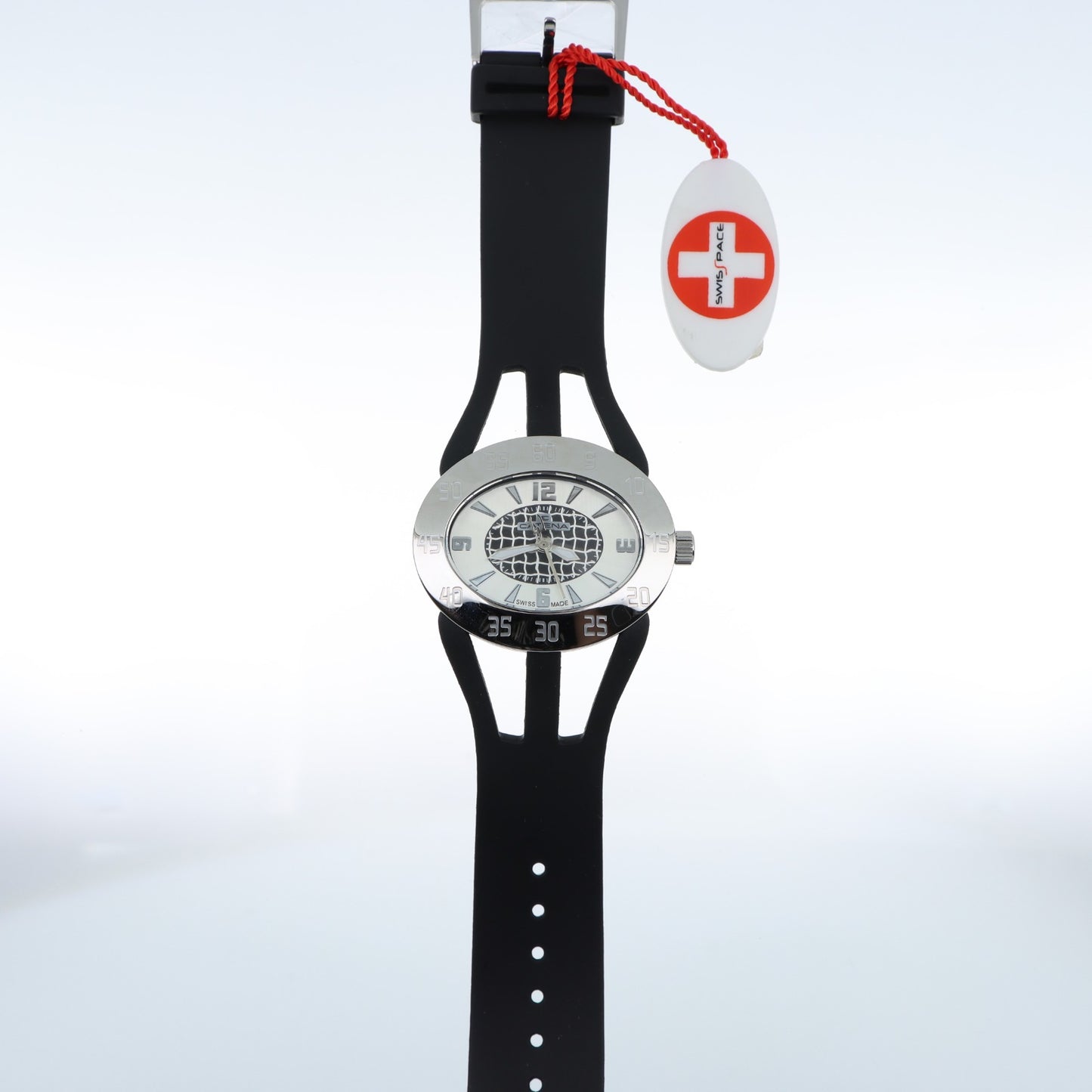 Catena Swiss Made – Orologio Donna Nero con Doppio Cinturino in Silicone