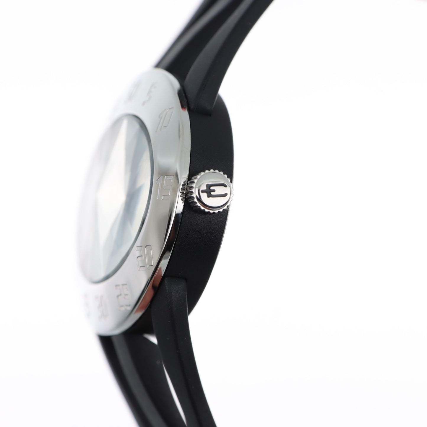 Catena Swiss Made – Orologio Donna Nero con Doppio Cinturino in Silicone