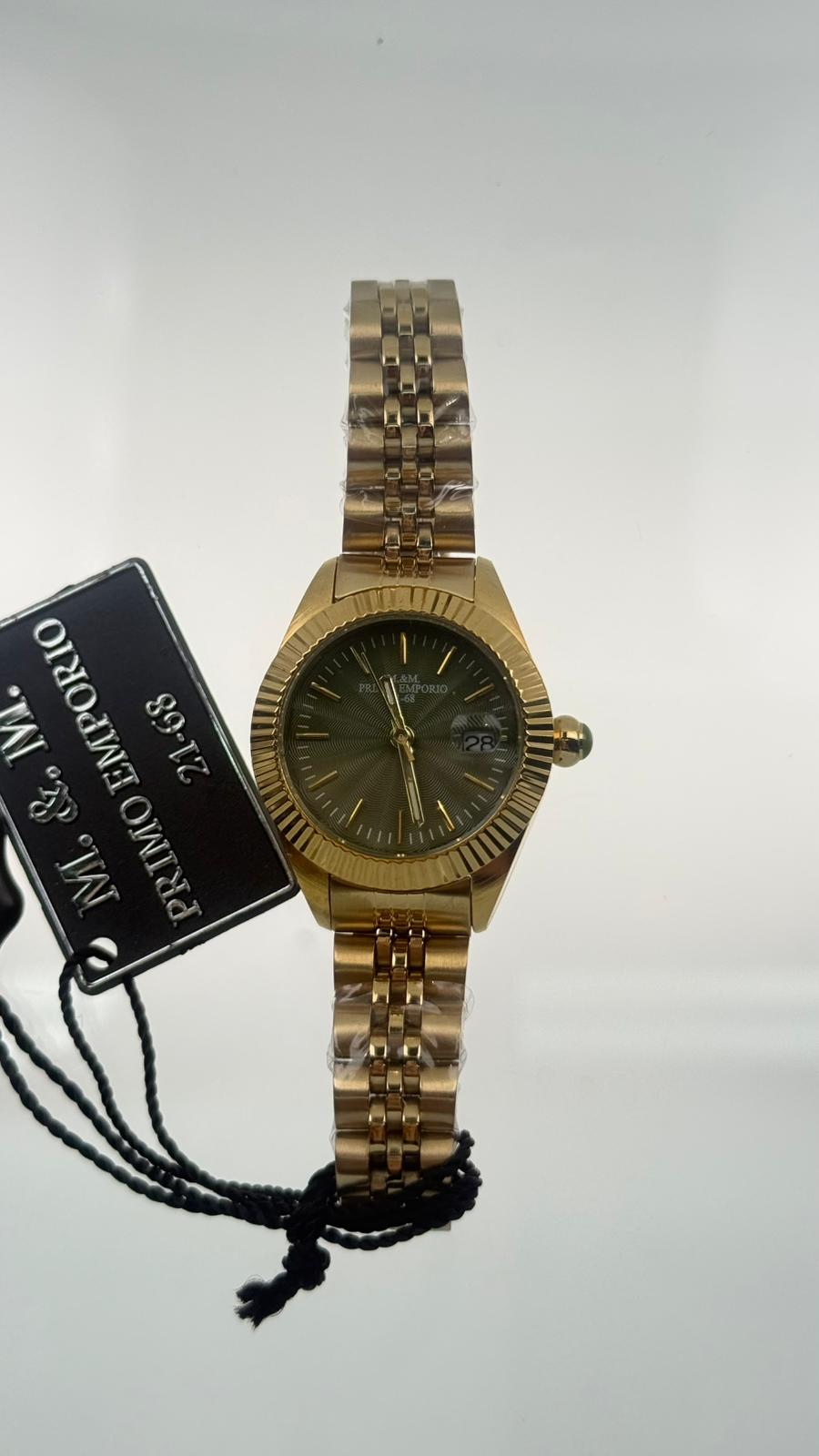 M.&M. Primo Emporio 21-68 – Orologio Donna Full Gold Quadrante Verde Quarzo