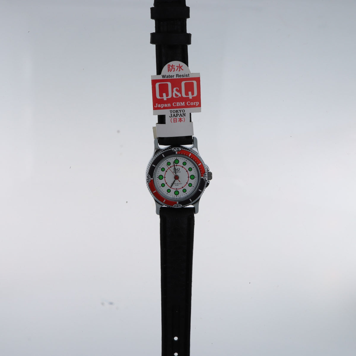 Q&Q Quartz V403-311 – Orologio Sport Diver Lunetta Bicolore Rosso e Nero