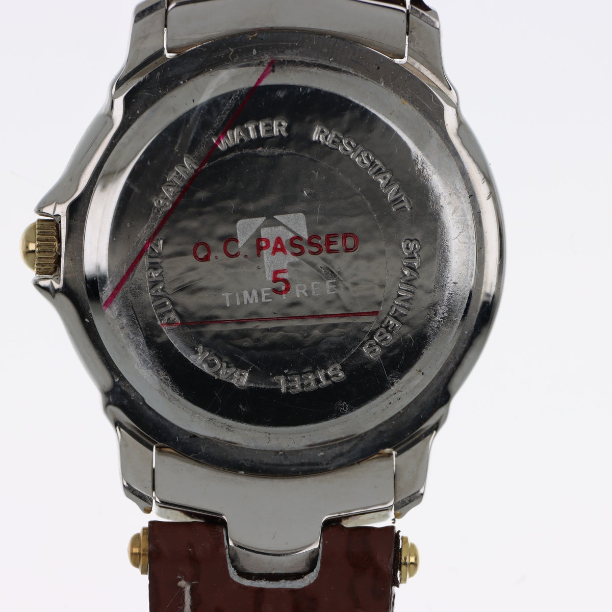 Time Free Quartz – Orologio Classico Bicolore Gold & Silver con Cinturino in Pelle