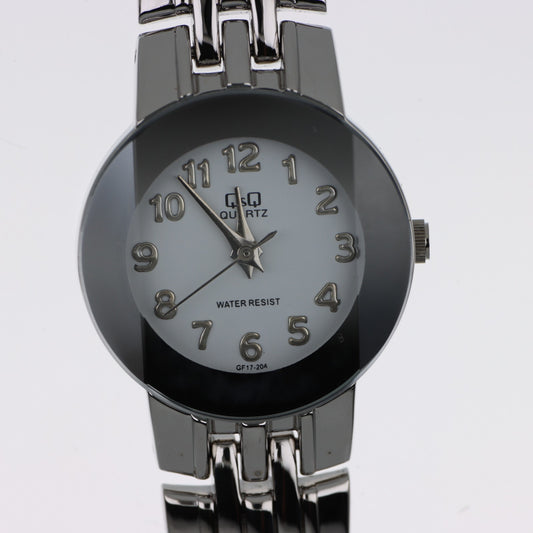 Q&Q Quartz GF17-204 – Orologio Donna Acciaio Silver Quadrante Madreperla