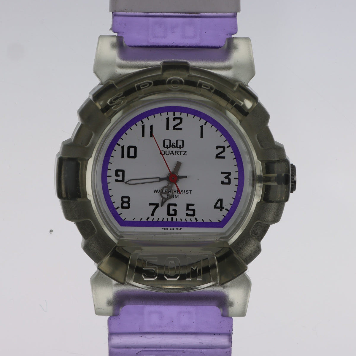 Q&Q Quartz V300-010 Sport – Orologio Subacqueo Lilla 50M Bambini e Ragazze