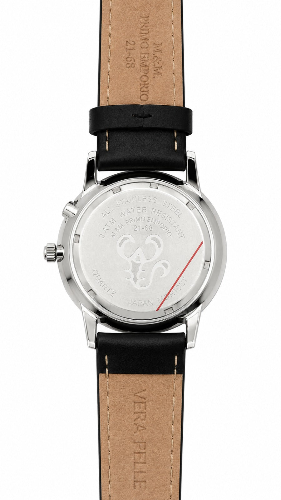 M&M Primo Emporio 21-68 – Orologio Fasi Lunari Quadrante Bianco Silver