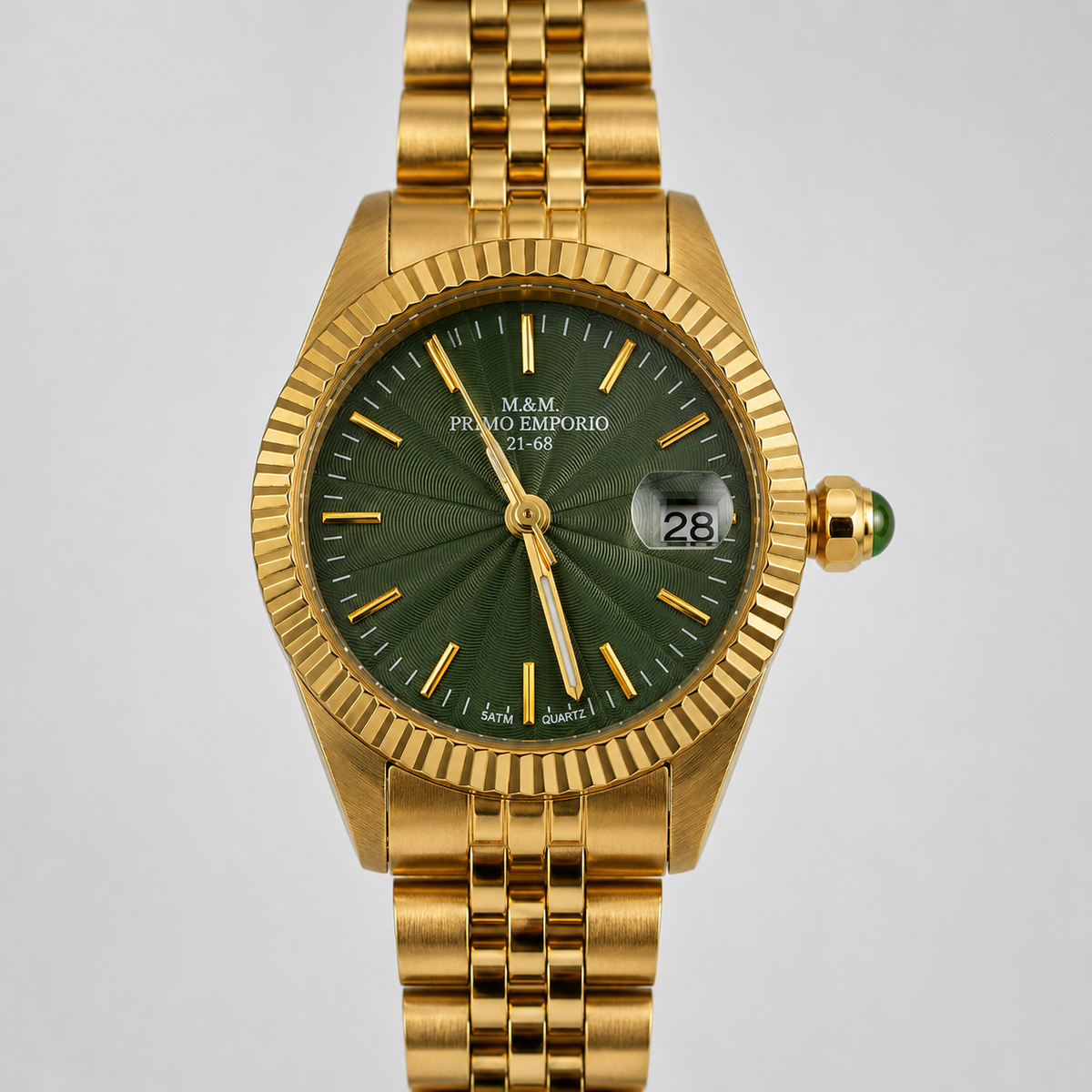 M.&M. Primo Emporio 21-68 – Orologio Donna Full Gold Quadrante Verde Quarzo
