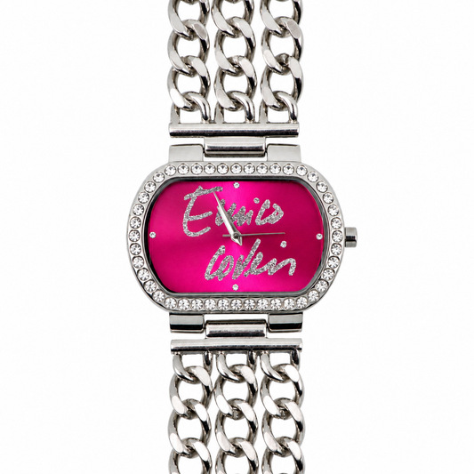Enrico Coveri - Orologio Donna Quadrante Fucsia con Bracciale a Catena