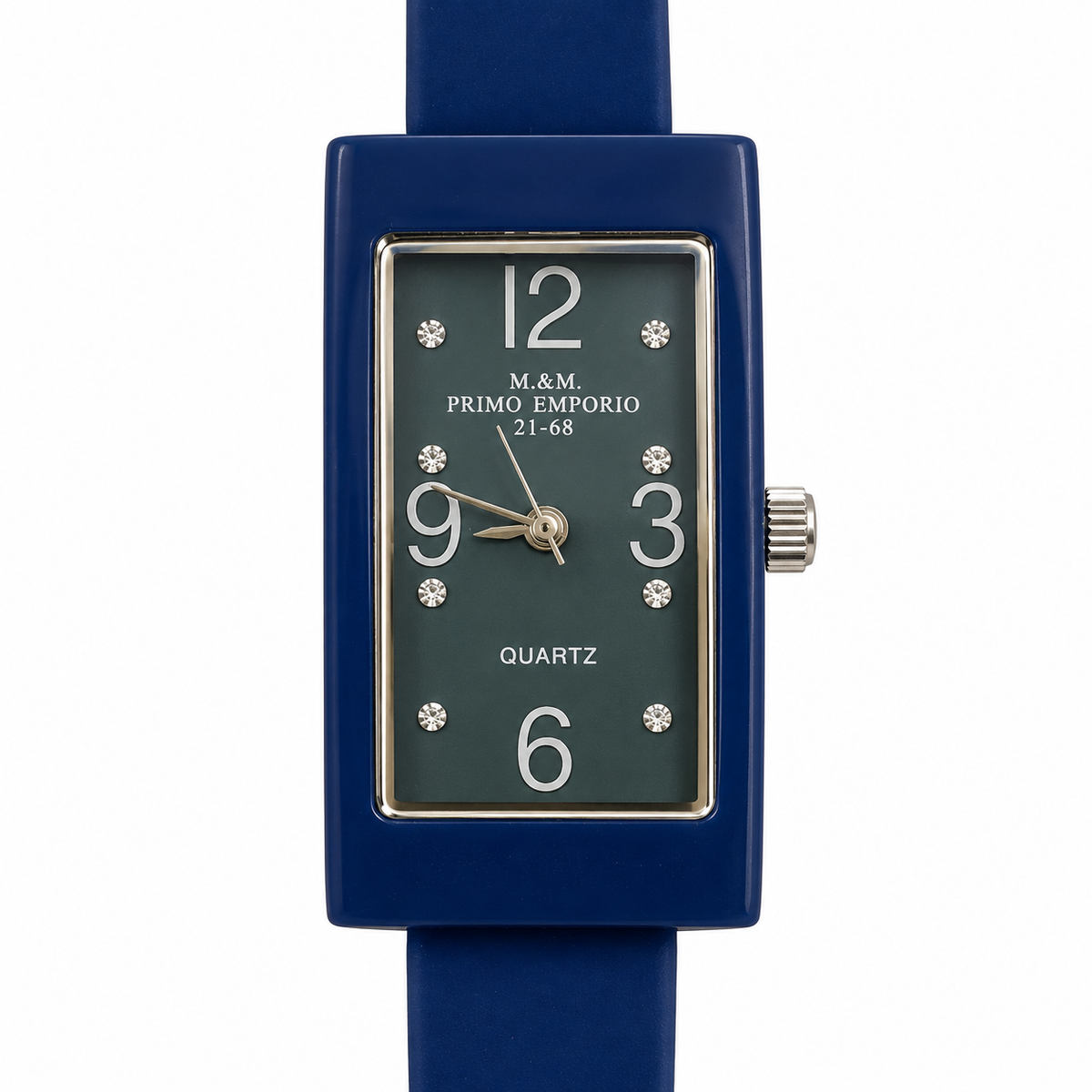 Orologio donna M&M Primo Emporio 21-68 rettangolare con punti luce in 13 colori