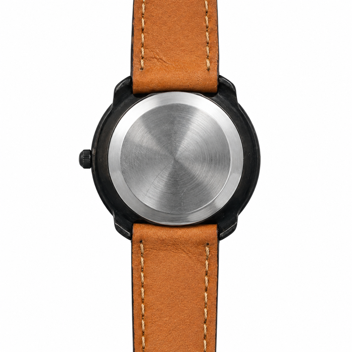 Orologio Italia90 al quarzo con ghiera tricolore e cinturino cognac – 3 versioni