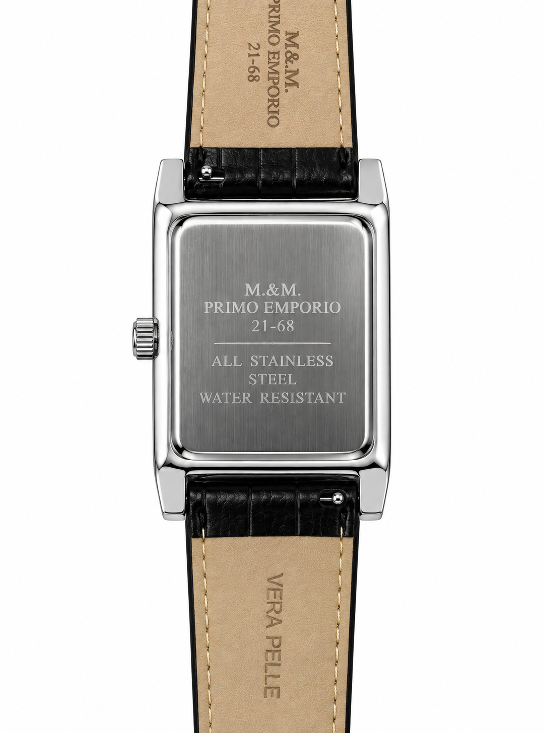 M&M Primo Emporio 21-68 Sunrise – Orologio Uomo Rettangolare Blu Acciaio
