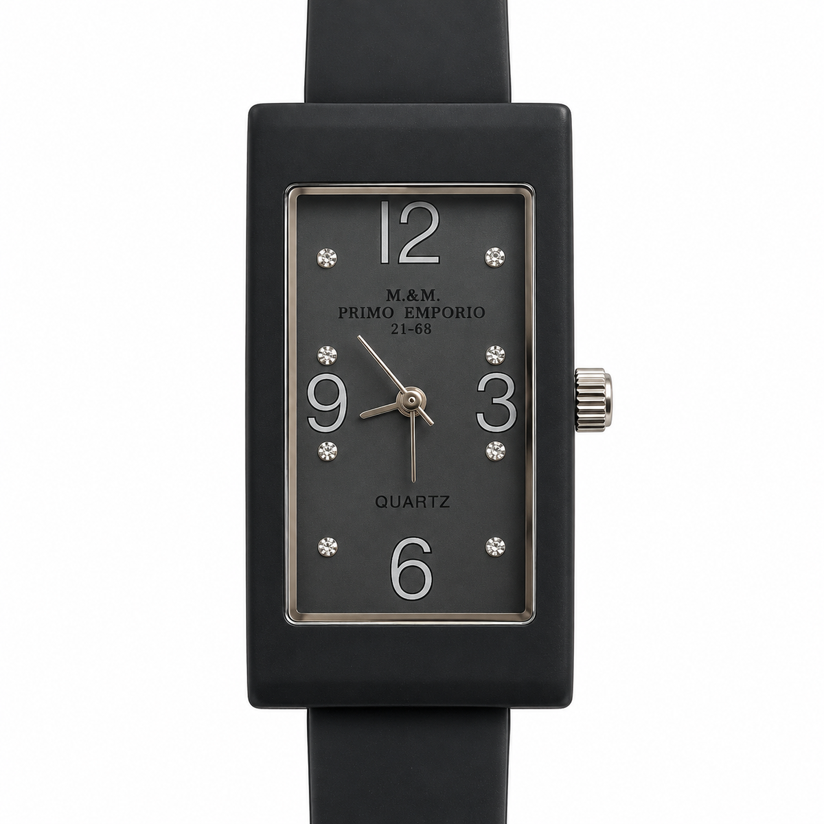 Orologio donna M&M Primo Emporio 21-68 rettangolare con punti luce in 13 colori