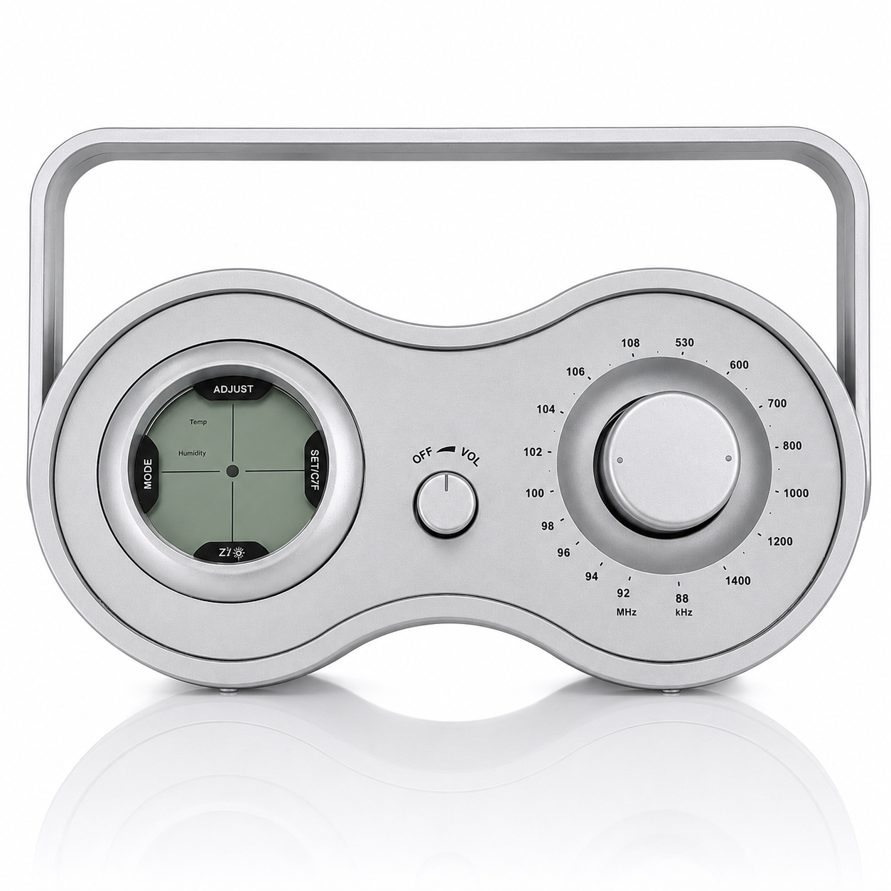 XTime Radio Portatile con Stazione Meteo – FM/AM, Temperatura e Umidità
