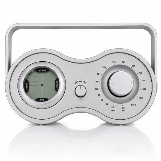 XTime Radio Portatile con Stazione Meteo – FM/AM, Temperatura e Umidità