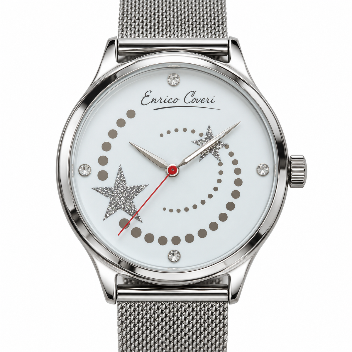 Orologio Enrico Coveri con stelle | Quadrante verde lime o bianco
