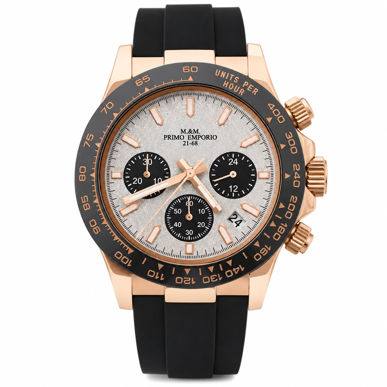 M&M Primo Emporio Sport Chrono 21-68 – Cassa Ramata Quadrante Bianco