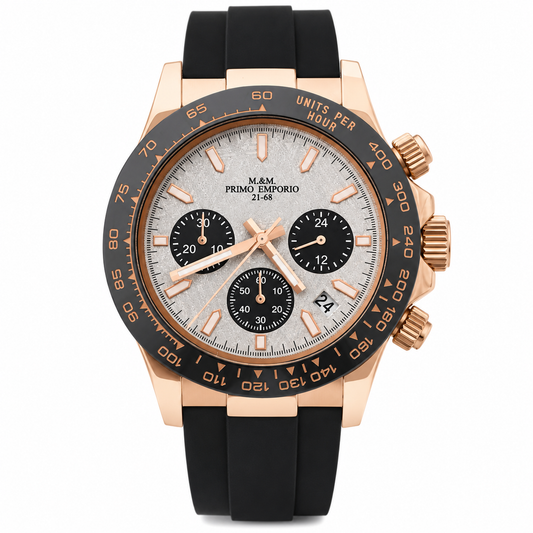 M&M Primo Emporio Sport Chrono 21-68 – Cassa Ramata Quadrante Bianco