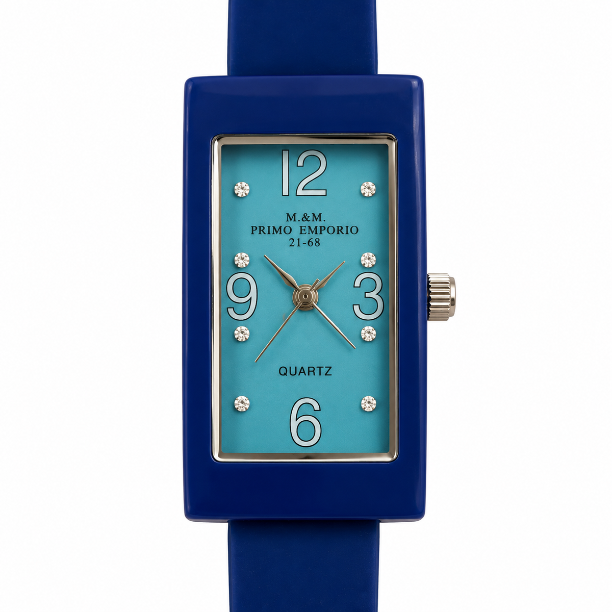 Orologio donna M&M Primo Emporio 21-68 rettangolare con punti luce in 13 colori