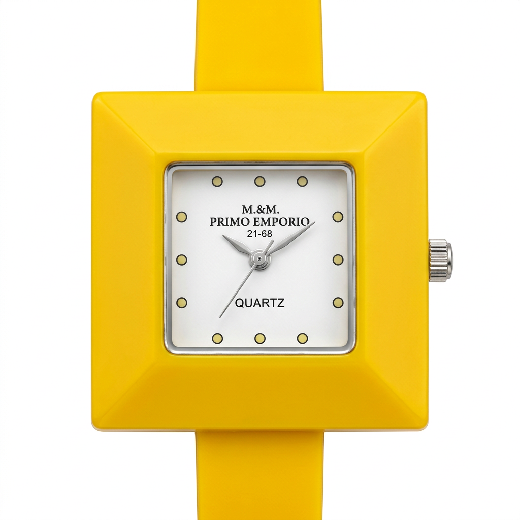 Orologio donna M&M Primo Emporio 21-68 Pyramid con cassa quadrata in 9 colori