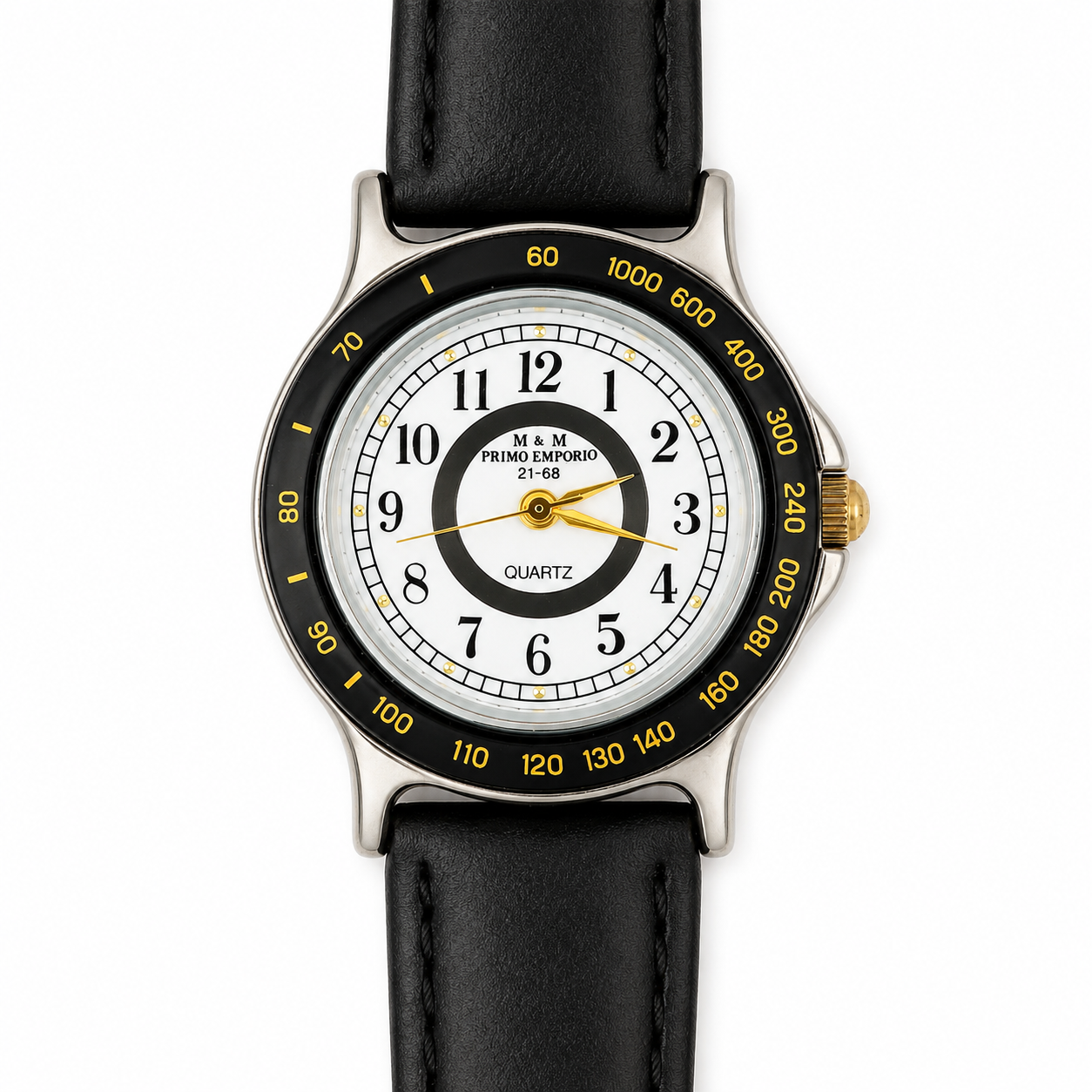 M&M Primo Emporio 21-68 Quarzo — Orologio Unisex con Ghiera Tachimetrica