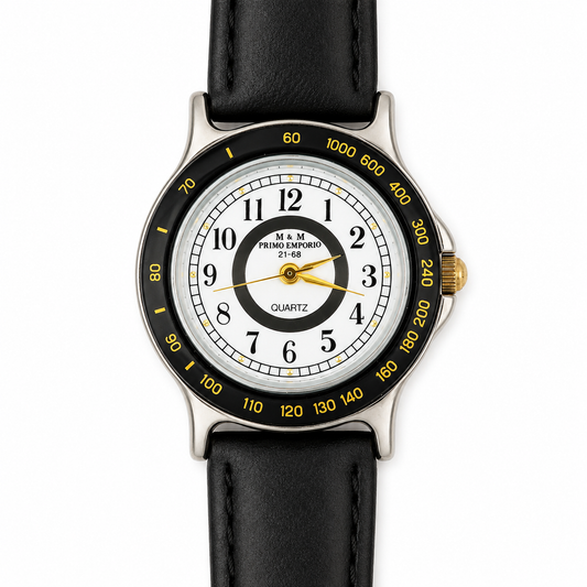 M&M Primo Emporio 21-68 Quarzo — Orologio Unisex con Ghiera Tachimetrica