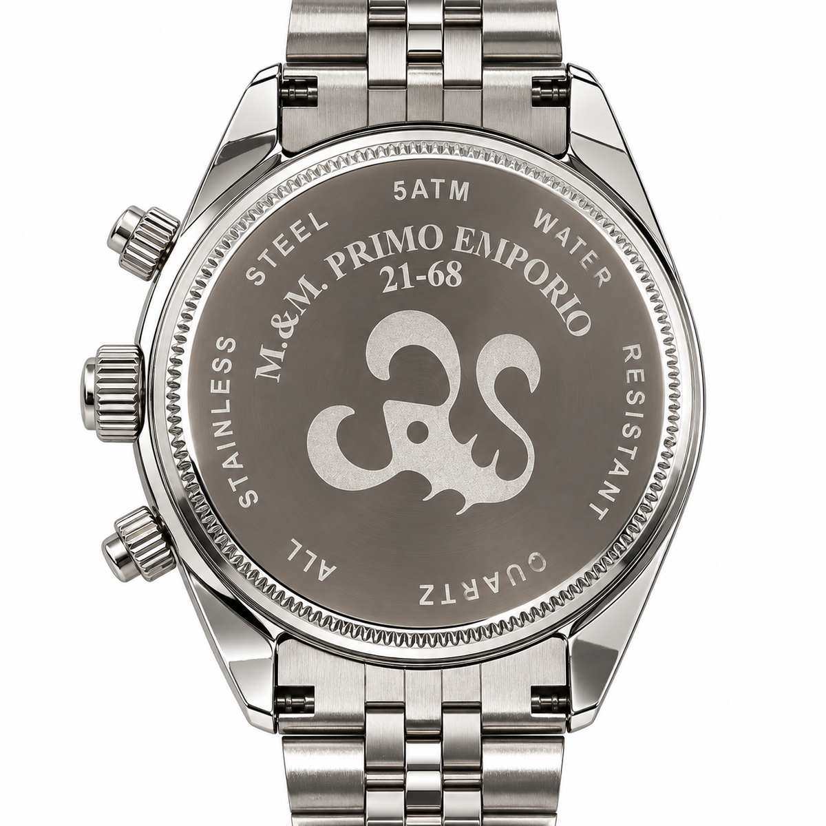 Orologio M&M Primo Emporio Newman 21-68 – Eleganza Racing con Quadrante Avorio, Nero o Bianco